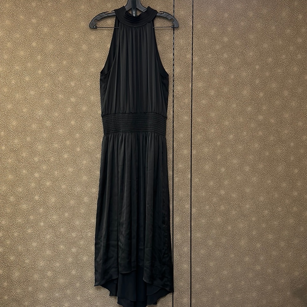 🔥🔥🔥NEW Ramy Brook Belle Halter Neck Waisted High Low Maxi Dress